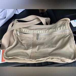 Khaki colored Lesportsac Bag